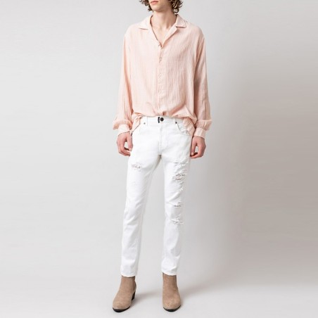 GAELLE PARIS - Jeans mit Abnutzungseffekt und Logo