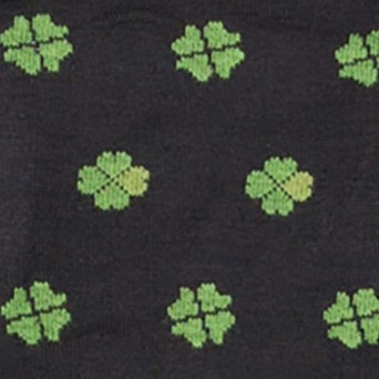 FEFÈ NAPOLI - Calcetines largos de algodón con estampado de tréboles de cuatro hojas 2