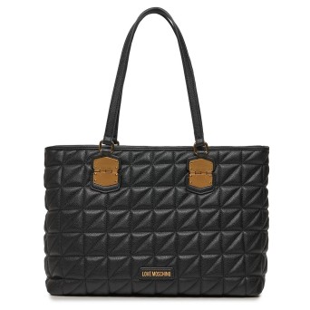 LOVE MOSCHINO - Quilted tote bag with logo