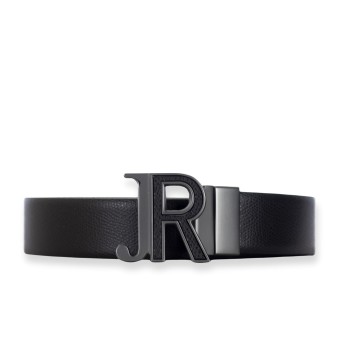 JOHN RICHMOND - Cinturón de piel reversible con hebilla monograma
