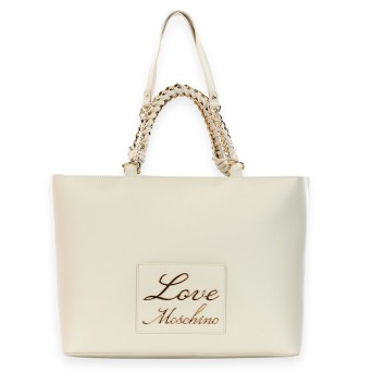 LOVE MOSCHINO - Metal logo tote bag