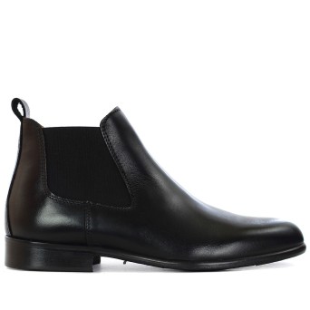 CRIVAL - Leather chelsea ankle boot
