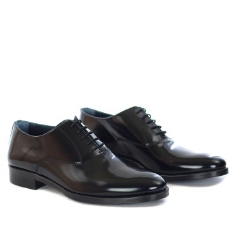 CRISTIANO GUALTIERI - French lace-up in abrasive leather 2