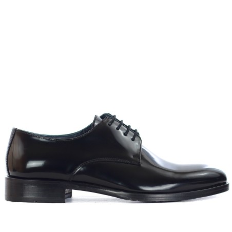 CRISTIANO GUALTIERI - Abrasive leather derby lace-up