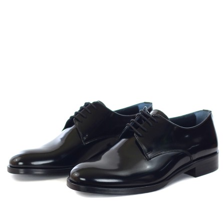 CRISTIANO GUALTIERI - Abrasive leather derby lace-up CRISTIANO GUALTIERI - Abrasive leather derby lace-up