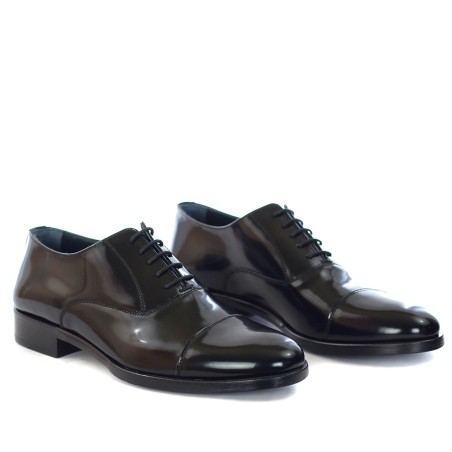 CRISTIANO GUALTIERI - French lace-up in abrasive leather