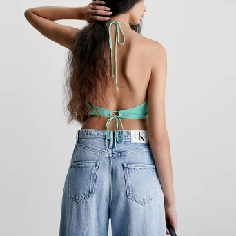 CALVIN KLEIN - Top con patch logo 2