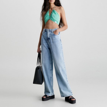 CALVIN KLEIN - Top con patch logo