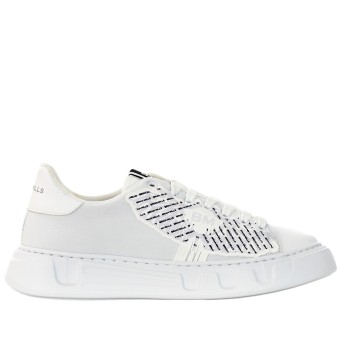 BRIAN MILLS - Fabric sneakers with patch logo