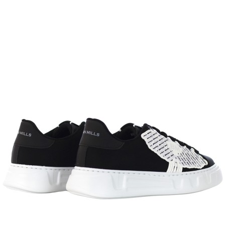 BRIAN MILLS - Fabric sneakers with patch logo