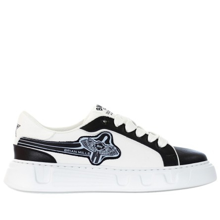 BRIAN MILLS - Turnschuhe aus Kalbsleder mit Logo