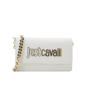 JUST CAVALLI - Metal logo shoulder bag