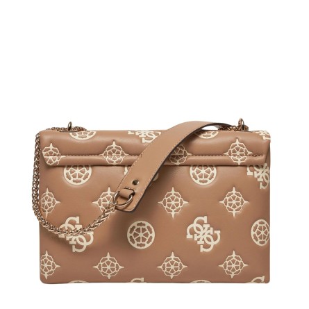 GUESS - Deesa 4G Logo Peony Shoulder Bag - PG931421-TAUPE LOGO