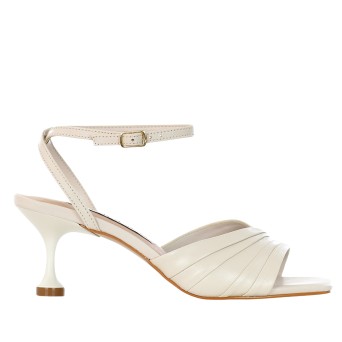 ALBANO - Leather sandal with strap