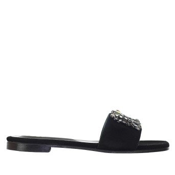 SIANO VIA ROMA - Sandal with stone accessory