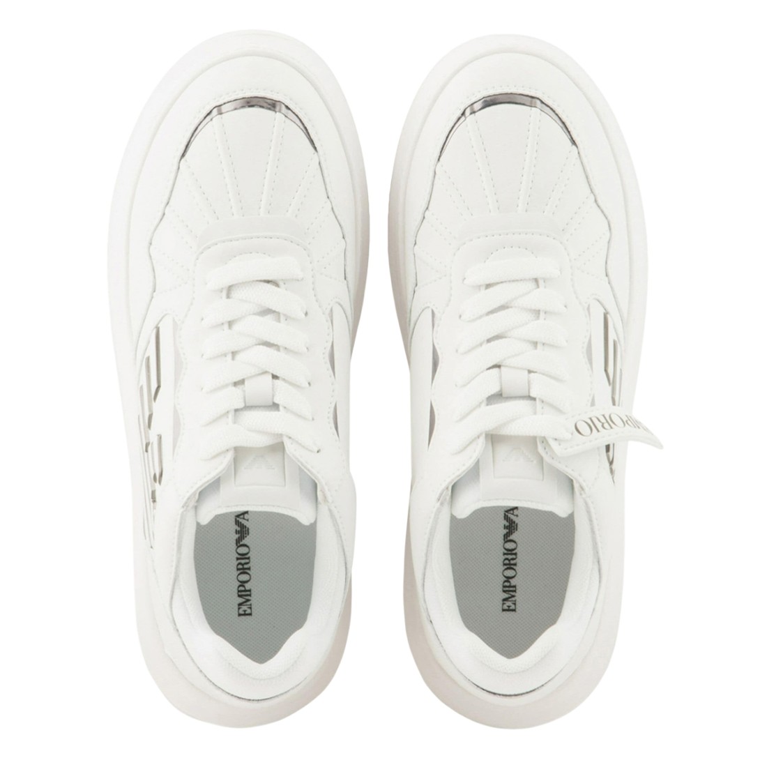 EMPORIO ARMANI Sneakers with logo X3X165 XR107 BIANCO