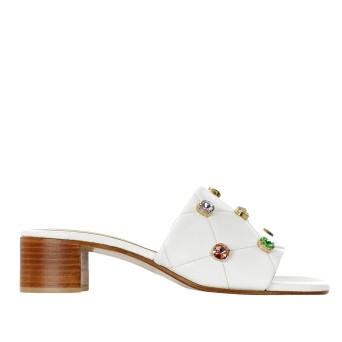 SIANO VIA ROMA - Sandal quilted leather with studs