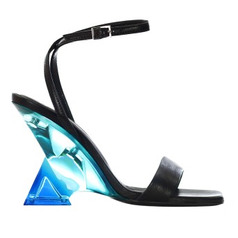 G.P. BOLOGNA - Sandal mirrored with ankle strap