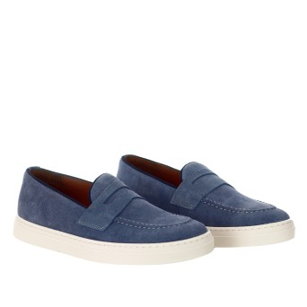 LORIS LORENZO - Mocassin en daim 2