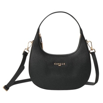 GAELLE PARIS - Saffiano faux leather handbag with lettering logo