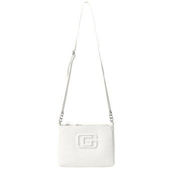 GAELLE PARIS - Tumbled faux leather shoulder bag with...