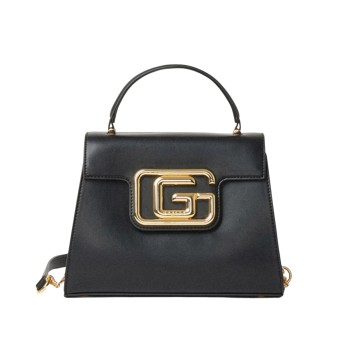 GAELLE PARIS - Faux leather handbag with monogrammed logo