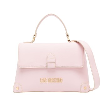 LOVE MOSCHINO - Hand bag with metal lettering logo
