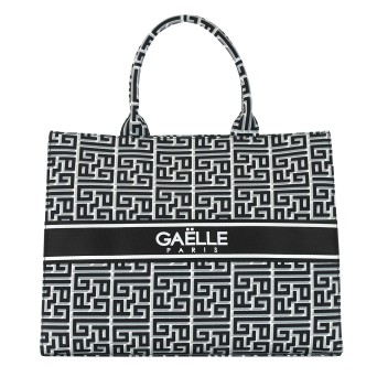 GAELLE PARIS - Handtasche aus Segeltuch mit allseitigem Logo