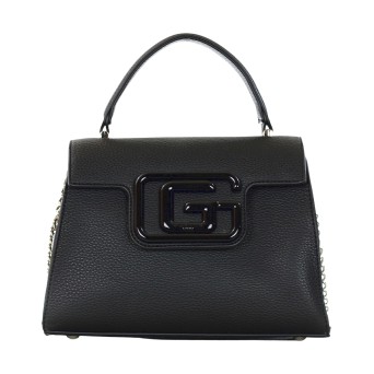 GAELLE PARIS - Tumbled faux leather handbag with...