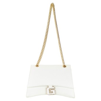 GAELLE PARIS - Tumbled faux leather shoulder bag with...