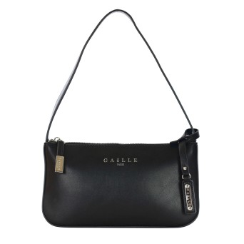 GAELLE PARIS - Faux leather shoulder bag with lettering logo