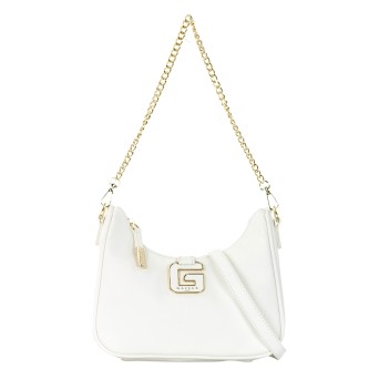 GAELLE PARIS - Saffiano faux leather shoulder bag with...