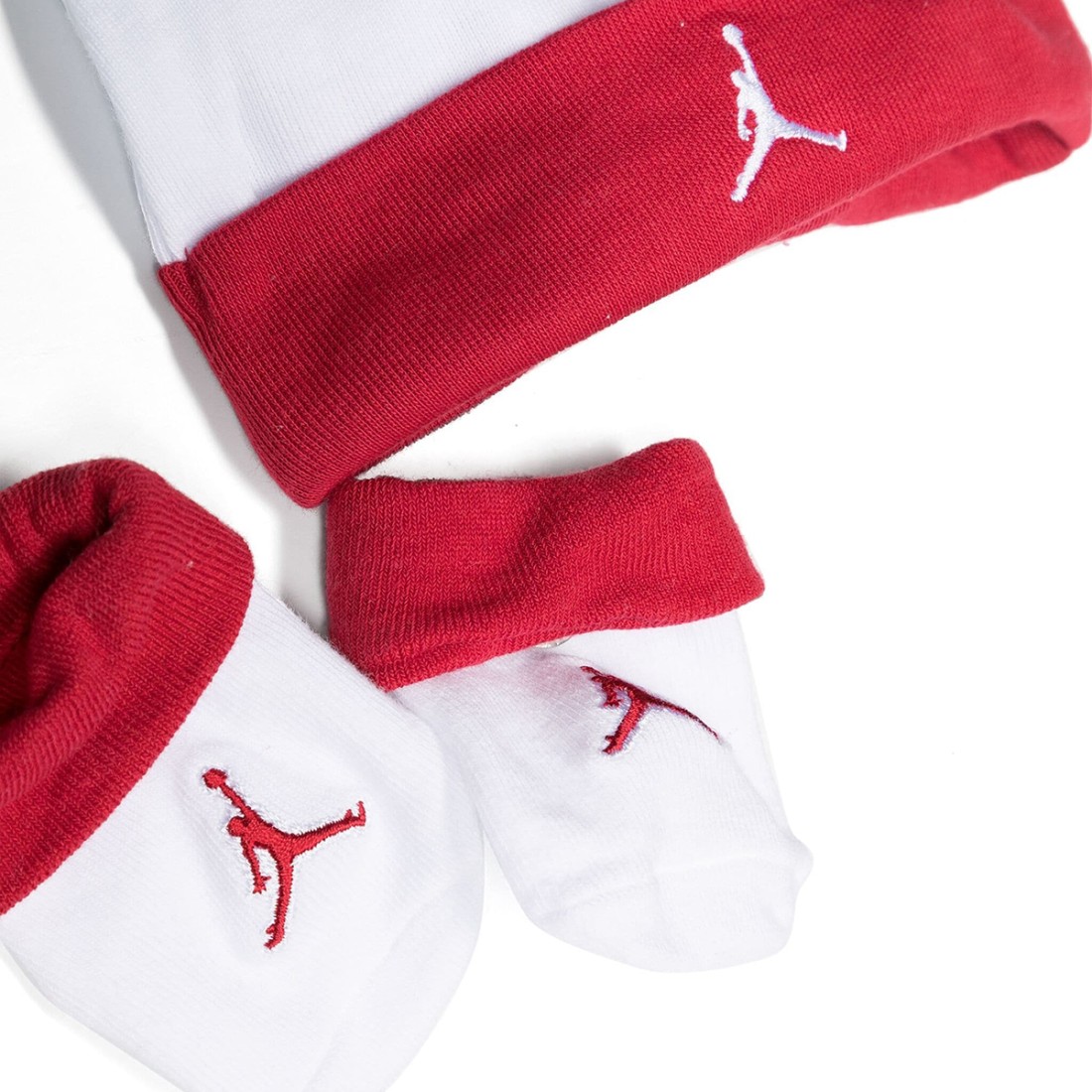 JORDAN Conjunto de tres piezas para bebe con estampado Jumpman LJ0041 RW3 BIANCO
