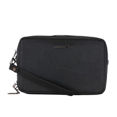 MOMO DESIGN - Saffiano faux leather beauty case with lettering logo
