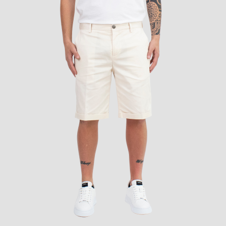 OUT/FIT - Short en coton avec clous de logo en métal