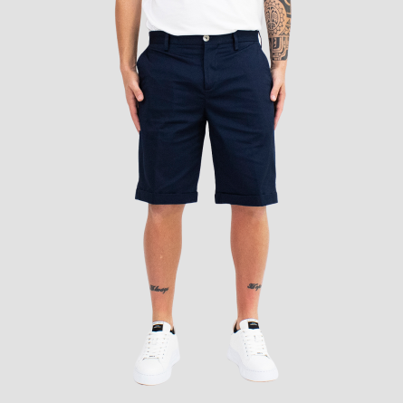 OUT/FIT - Short en coton avec clous de logo en métal