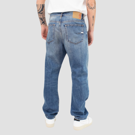 GRIFONI - Jeans with logo patch and mini breaks GRIFONI - Jeans with logo patch and mini breaks