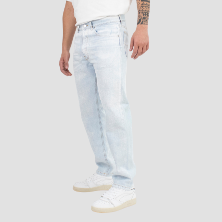GRIFONI - Jeans with logo patch GRIFONI - Jeans with logo patch