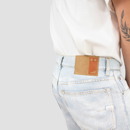 GRIFONI - Jeans con patch logo GRIFONI - Jeans con patch logo