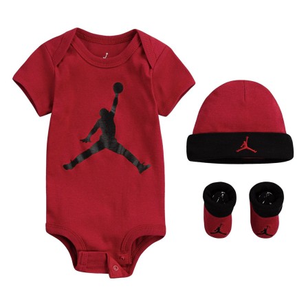 JORDAN Infant three piece set with Jumpman print MJ0041 RK2 ROSSO