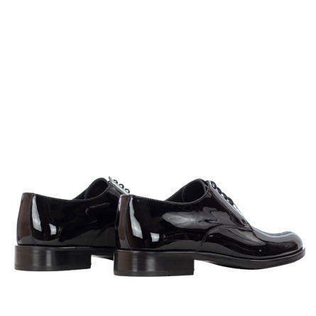 CRISTIANO GUALTIERI - Derby à lacets en cuir verni CRISTIANO GUALTIERI - Derby à lacets en cuir verni