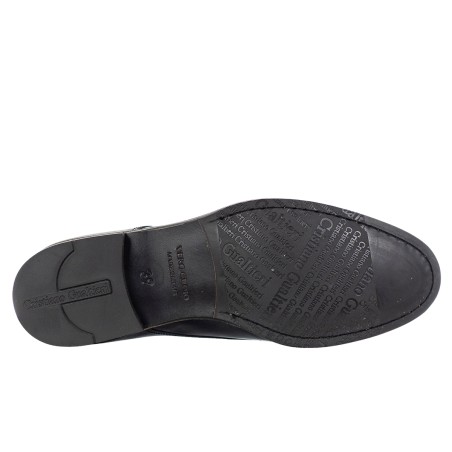 CRISTIANO GUALTIERI - Lacquered leather derby lace-up