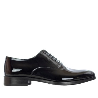 CRISTIANO GUALTIERI - French lace-up in patent leather