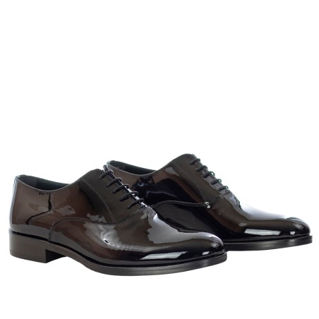 CRISTIANO GUALTIERI - French lace-up in patent leather