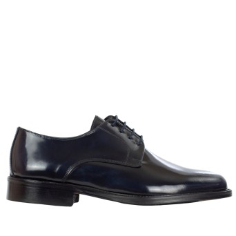 CRIVAL - Abrasive leather derby lace-up