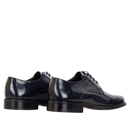 CRIVAL - Abrasive leather derby lace-up