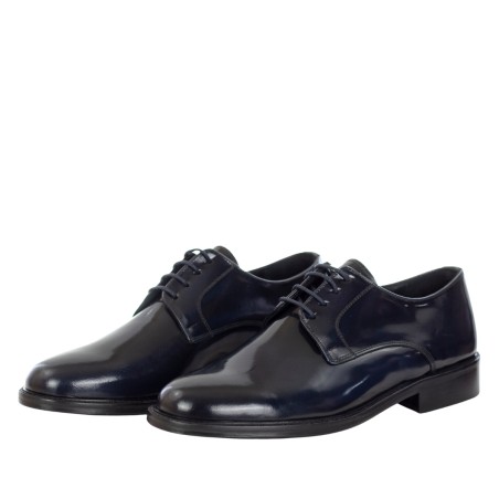 CRIVAL - Abrasive leather derby lace-up