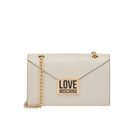 LOVE MOSCHINO Borsa a spalla con logo JC4073PP1LLG111A AVORIO NERO