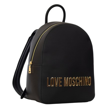 Love moschino black backpack hotsell
