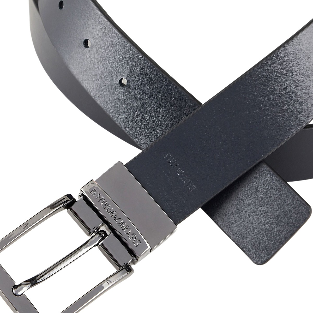 Emporio Armani belt Y4S195 leather Black NEW mens | eBay